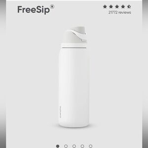 OWALA Water Bottle FreeSip * 1 Shy Marshmallow / Stainless Steel / 40oz